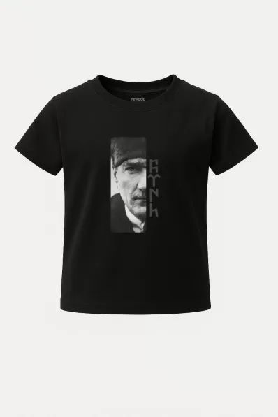 Çocuk Tişört Atatürk Göktürkçe Türk Baskılı Çocuk Tshirt