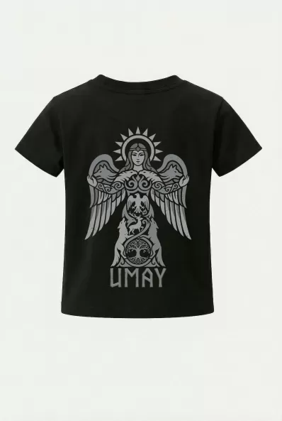 Çocuk Tişört Türk Mitolojisi - Umay Ana - Türk Sembolleri Baskılı Çocuk Tshirt
