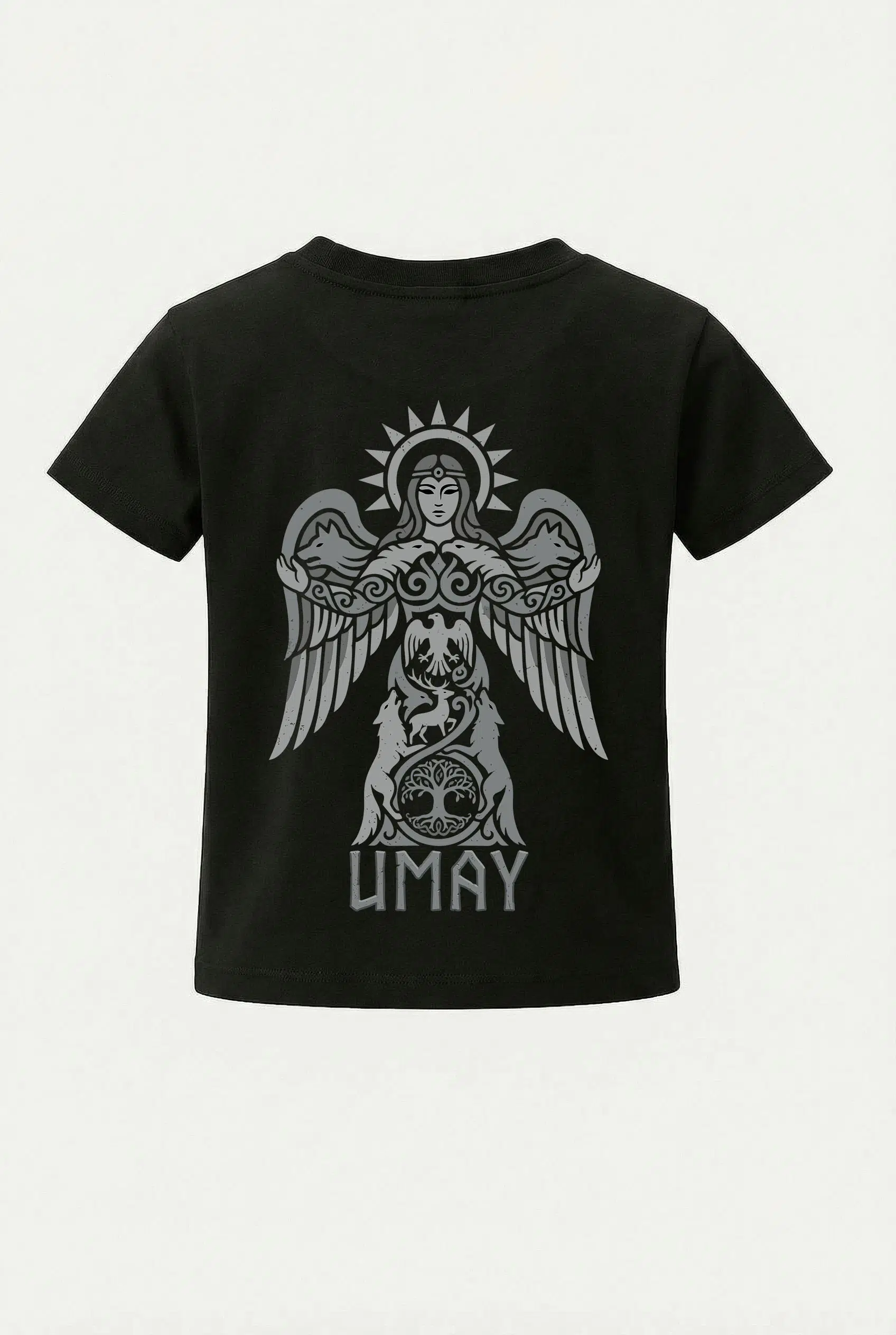Çocuk Tişört Türk Mitolojisi - Umay Ana - Türk Sembolleri Baskılı Çocuk Tshirt