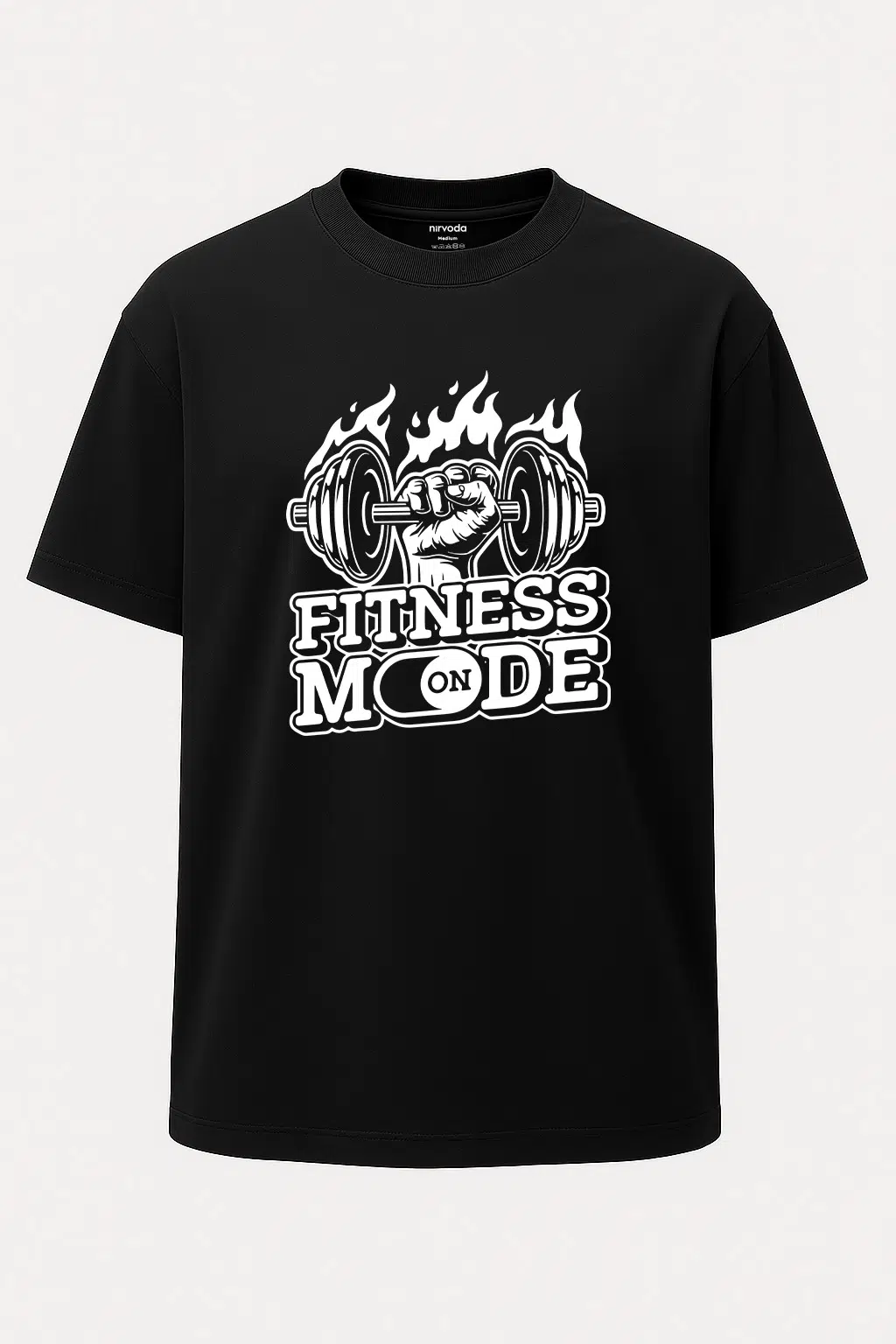 Oversize Fitness Mod On GYM Unisex Baskılı Tişört