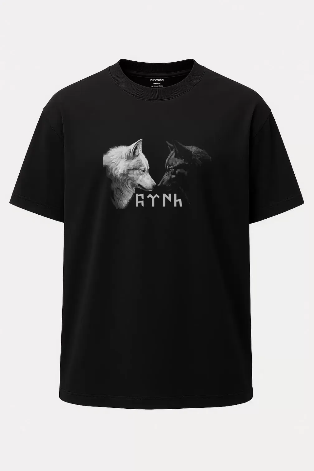 Oversize Türk Hükümdarlar Atatürk Timur Metehan Baskılı Tişört - Büyük Baskı - Geniş Kesim - Siyah